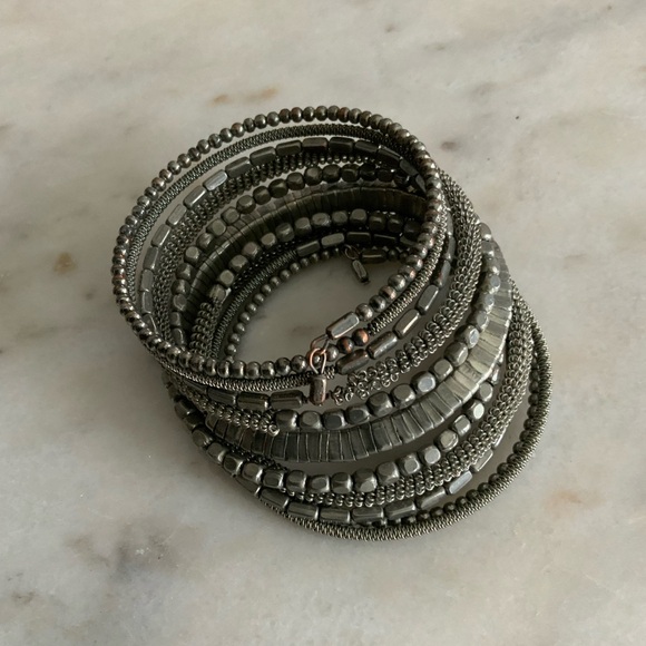 Silver Coil Bracelet - Picture 4 of 7